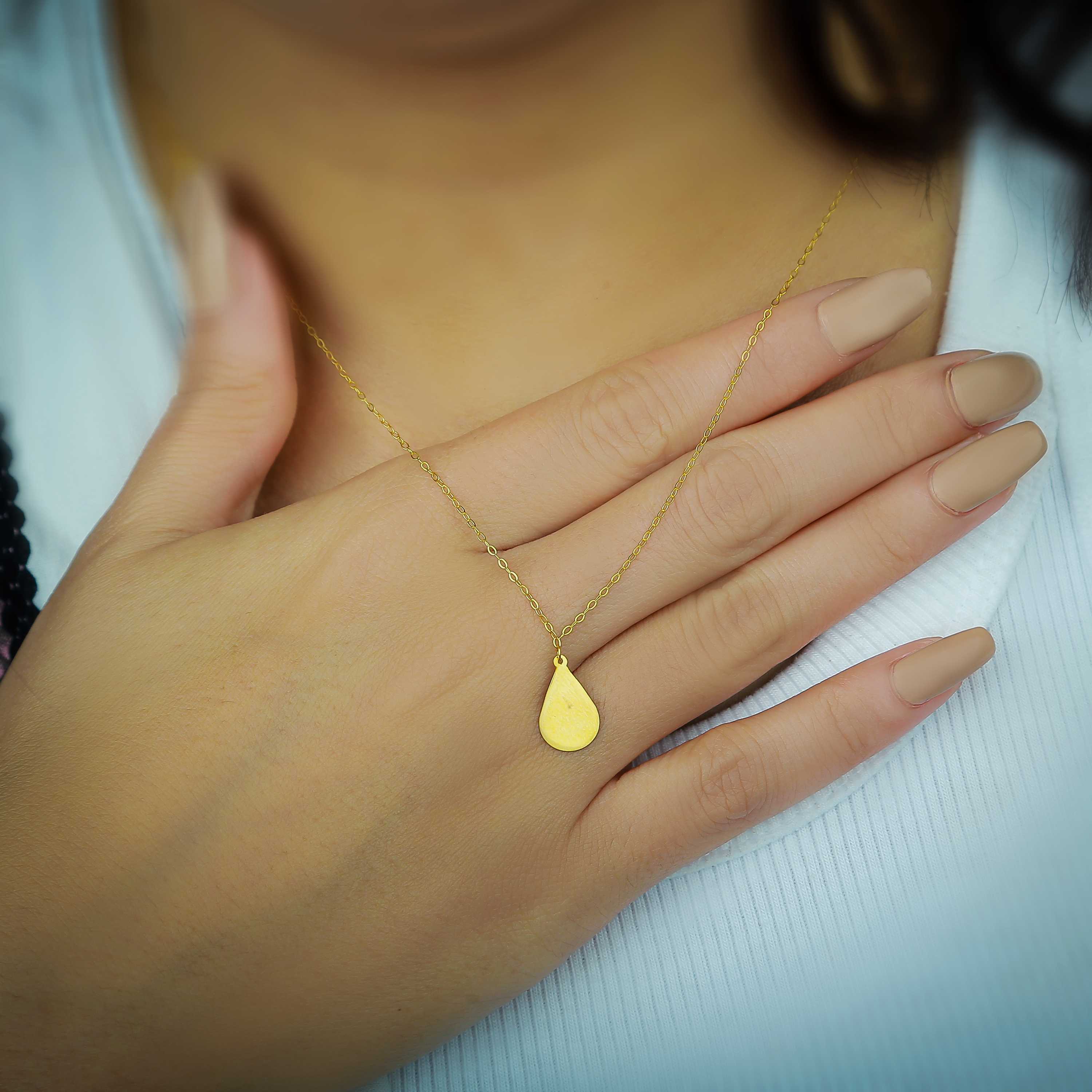 21 karat gold choker, made in Turkey - (H-0857)